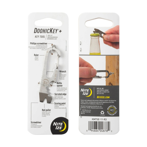 Nite Ize &ndash; DoohicKey+ instrumentu komplekta atslēgu piekariņ&scaron; &ndash; KMTSE-11-R3