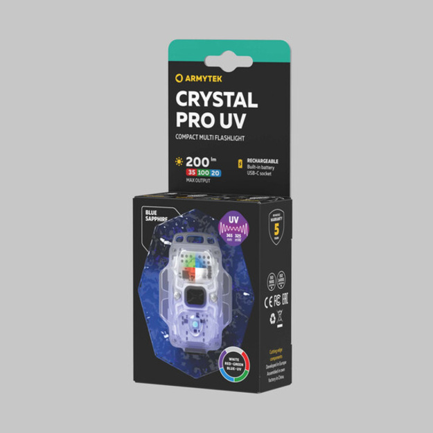Armytek Crystal Pro UV Flashlight Blue F10301BUV