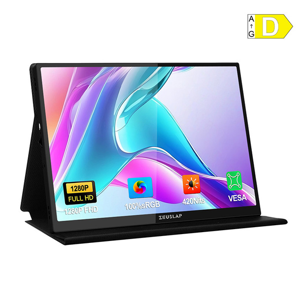 ZEUSLAP Z10T Portable Monitor with a 10  Touchscreen