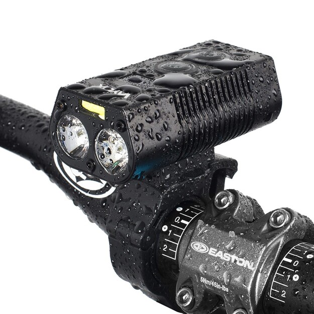 Bicycle light 750 lm 2x XML + COB + powerbank Vayox