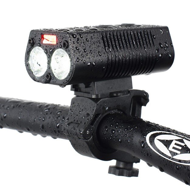 Bicycle light 750 lm 2x XML + COB + powerbank Vayox