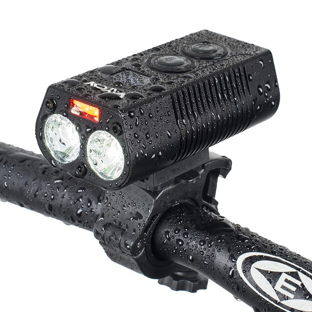 Bicycle light 750 lm 2x XML + COB + powerbank Vayox