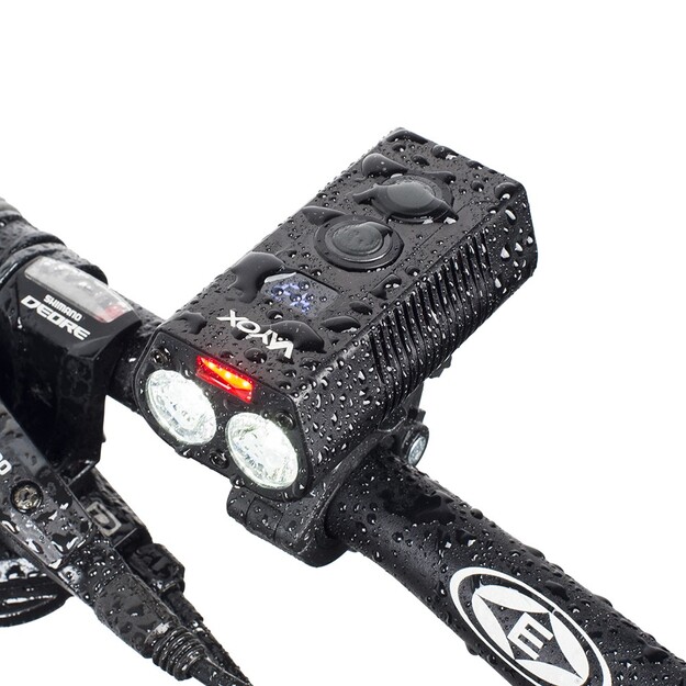 Bicycle light 750 lm 2x XML + COB + powerbank Vayox