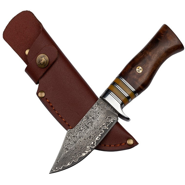 TAKOMA Damascus Steel Hunting Knife N-959