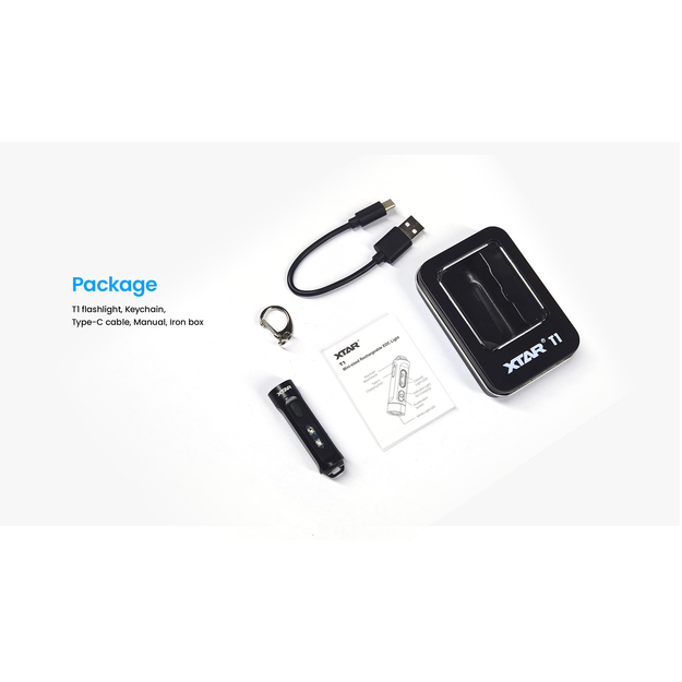 Xtar T1 Rechargeable LED Key Ring flashlight