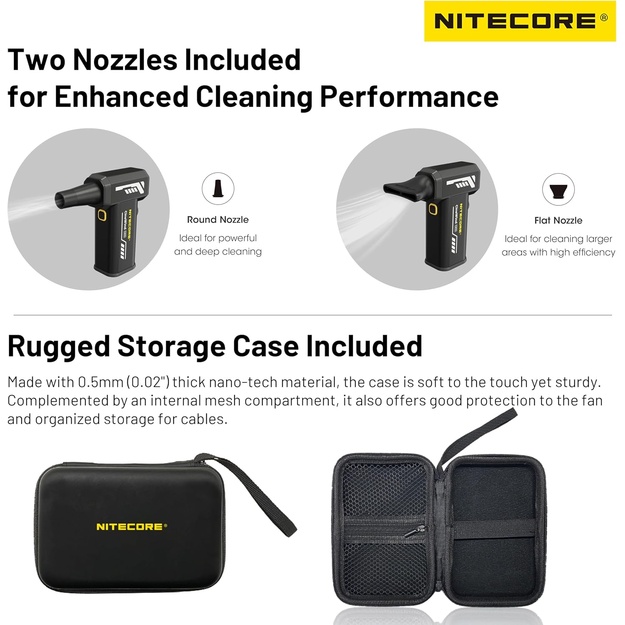 Nitecore CW20 daudzfunkcionāls kabatas ventilators