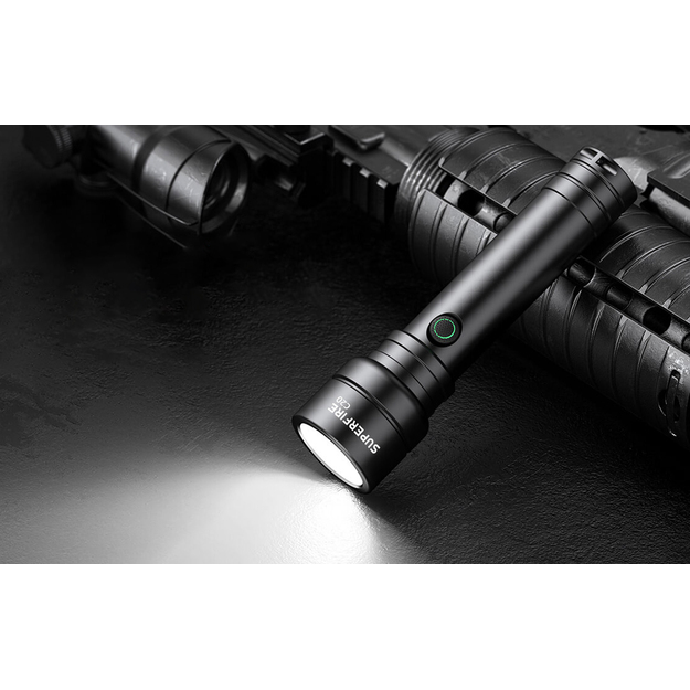 Superfire hand flashlight C20, 280lm, USB