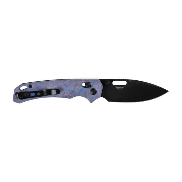 Kizer Outposter saliekamais nazis V3802CDA2 Melns/Zils Micarta PVD Nitro-V