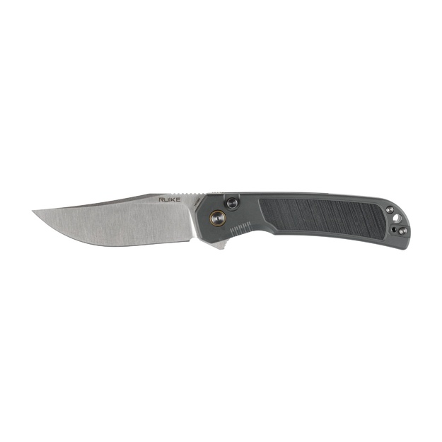 Ruike P192-AK Folding Knife Grey Aluminum Sandvik 14C28N Button Lock