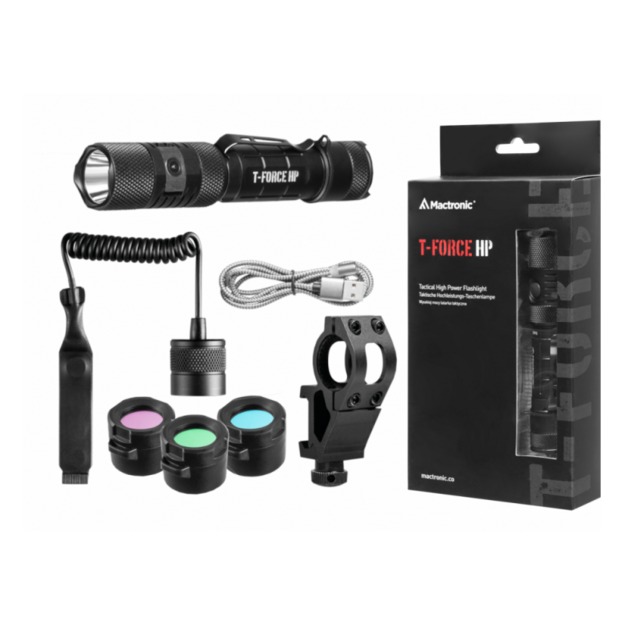Mactronic 1800lm rechargeable flashlight kit T-Force HP THH0111