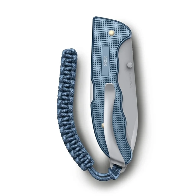 Limitētās sērijas salokāmais nazis Victorinox Evoke Alox Limited Edition 2026, Glacial Blue (0.9415.L26)