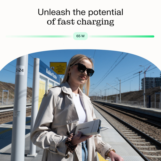 Powerbank Green Cell PowerPlay Pro, 20800 mAh, 65 W, Ātrā uzlāde, PD, Ultra Charge