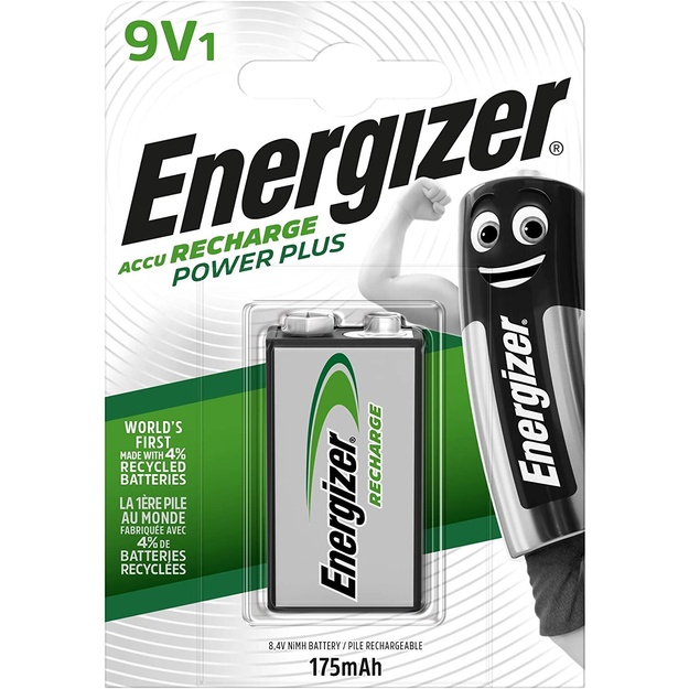 Energizer uzlādējams kronis 9V 175 mAh HR22