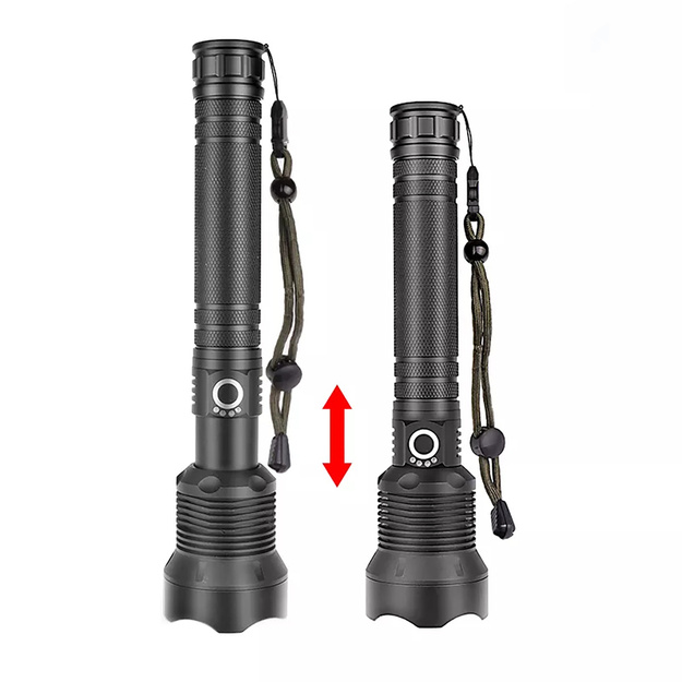 Тактический фонарь Wozinsky WLT-20W, 20W, 2000lm, светодиоды CREE, IP65, зум