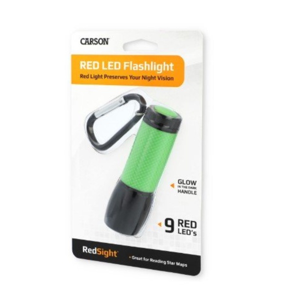 Carson RedSight Light Pro sarkanās gaismas kabatas lukturis SL-33