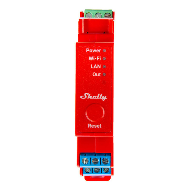 Shelly Pro 1PM DIN Rail Switch with Power measurement, 1 channel, WiFi/LAN