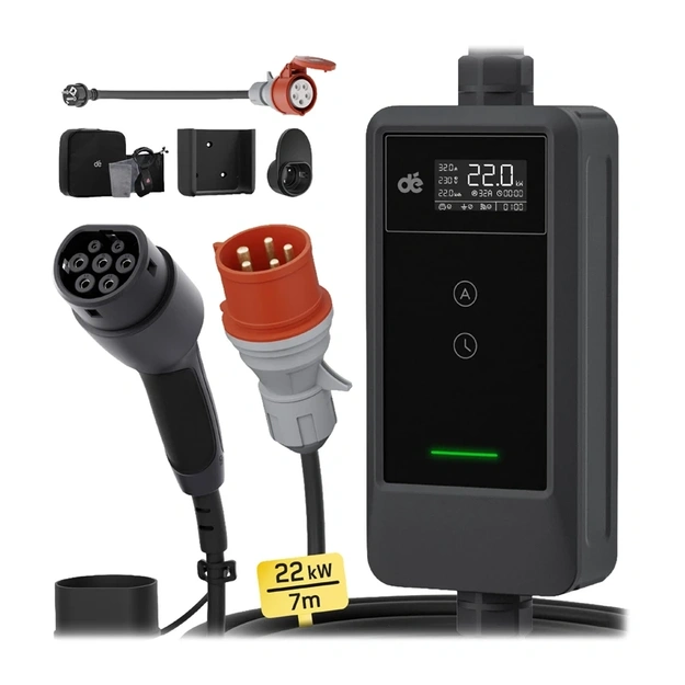 Portable EV charger d&eacute; Traveler Set 22kW