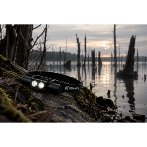Jaudīgākais galvas lukturis &bdquo;Kraven Pro X2500 Extreme White&ldquo;, 2500 lm