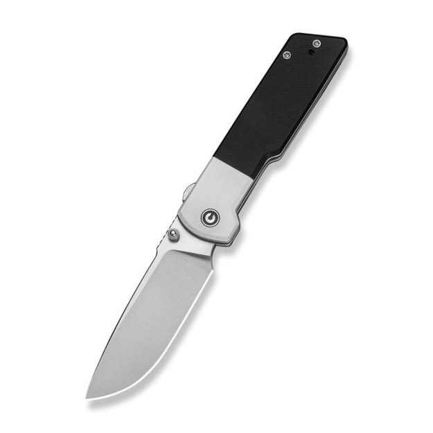 Saliekamais nazis Civivi Zygon White / Black G10, Satin Nitro-V (C25035C-1)