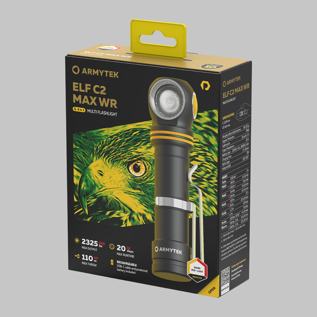 Armytek Elf C2 MAX WR USB-C lukturis F10801PW