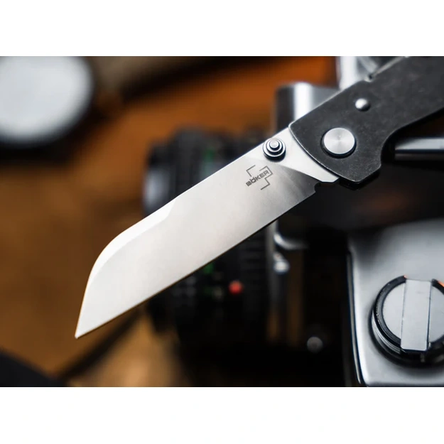 Boker Plus Atlas Sheepsfoot TS One-Handed Folding Knife, 01BP0066