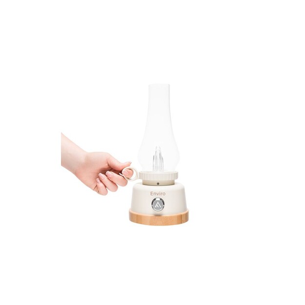 Mactronic Enviro rechargeable lamp with flame effect, 250lm