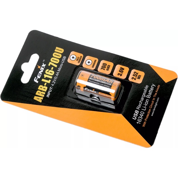 Fenix ARB-L16-700U uzlādējams akumulators 16340 RC123A