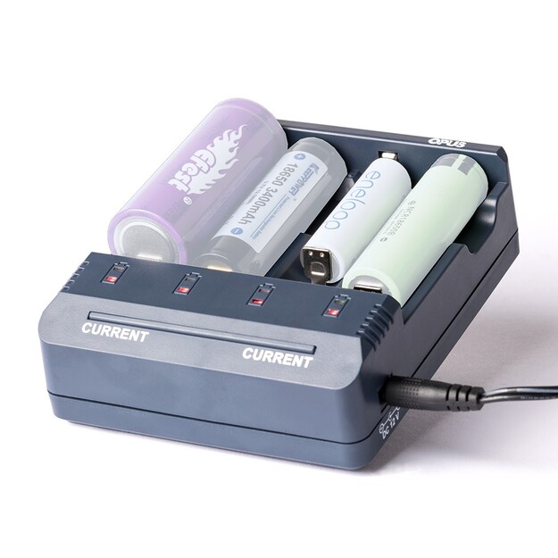 Opus BC1000 universāls lādētājs NIMH/NiCd un Li-Ion akumulatoriem 500513