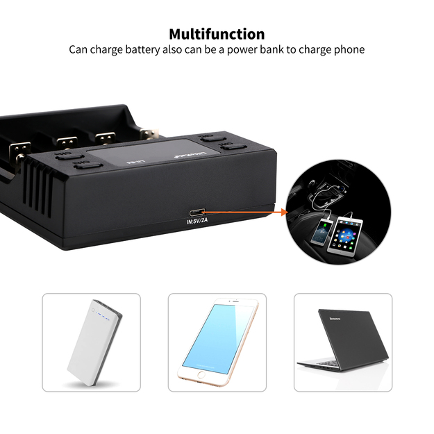 Liitokala Lii-S4 bateriju lādētājs