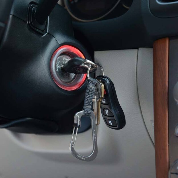 Nite Ize Slidelock Key Ring 3 Stainless 3 carabiner CSLW3-11-R6