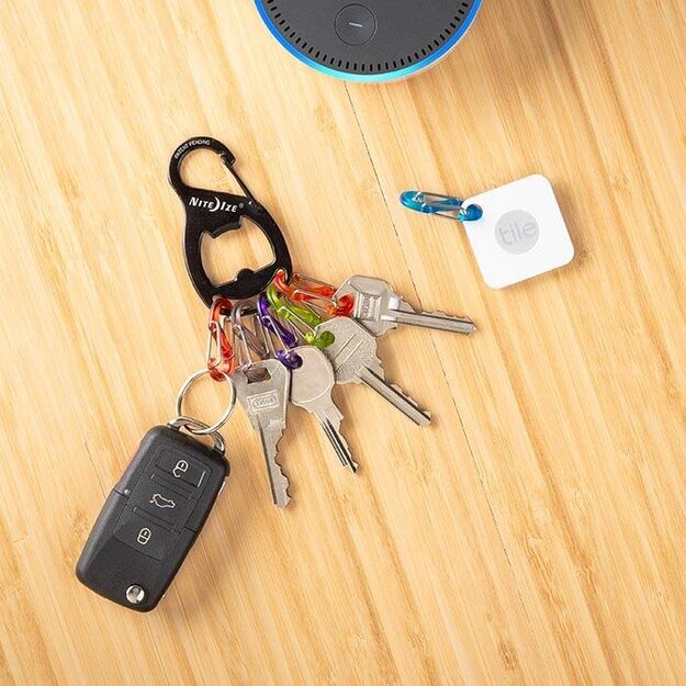 Nite Ize - KeyRack+ S-Biner с открывалкой для бутылок, ЧЕРНЫЙ - KRB2-01-R6