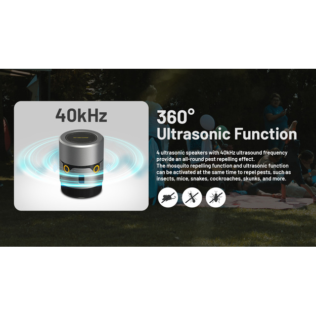 Nitecore EMR30 - moskītu atbaidī&scaron;anas līdzeklis, powerbank funkcija