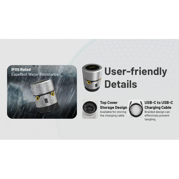 Nitecore EMR30 - moskītu atbaidī&scaron;anas līdzeklis, powerbank funkcija