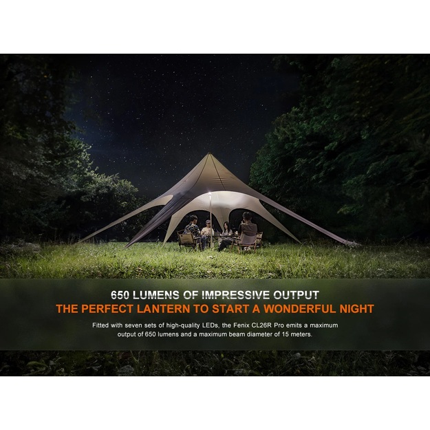 Fenix ​​CL26R Pro LED camping light with USB connection White Marble