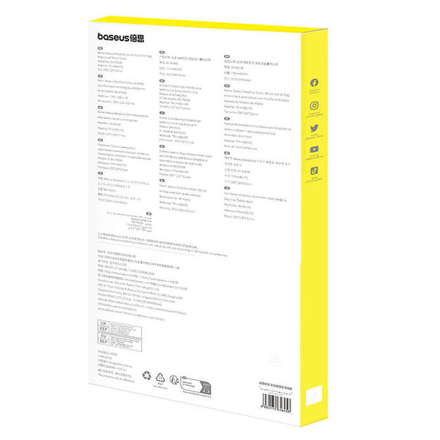 Baseus DeepDive ūdensnecaurlaidīgs futrālis (balts)