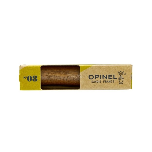 Opinel knife No.8 walnut handle in box