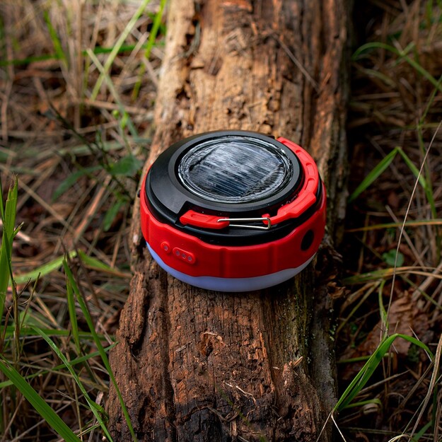 Vayox 500lm uzlādējams kempinga lukturītis ar saules paneli VA0100