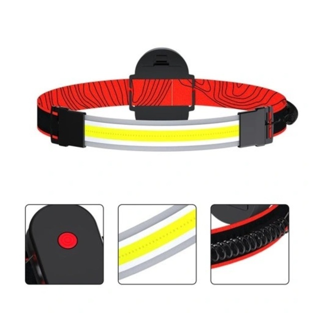 LED galvas lukturītis COB LED