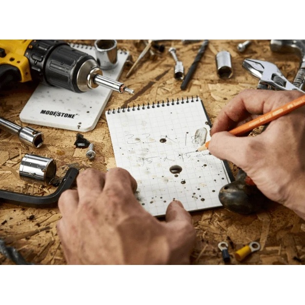 Modestone&reg; A5 водонепроницаемый блокнот 148x210 мм 50 листов C53 MIL Green