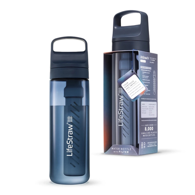 Дорожная бутылка LifeStraw Go 2.2 с фильтром 650 мл. Aegan Sea LGV422ASWW