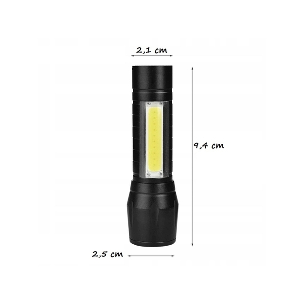 LED COB mini lukturītis, uzlādējams