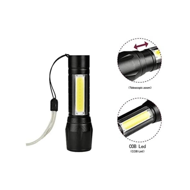 LED COB mini lukturītis, uzlādējams