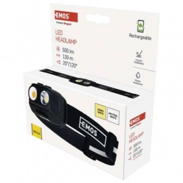 Uzlādējams LED lukturis 500lm, COB-LED P3542