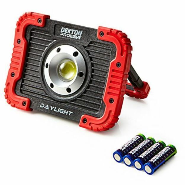 Dekton darba gaisma 750lm ar baterijām