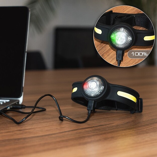 Vayox COB + XPG uzlādējams lukturītis 550lm USB-C VA0154