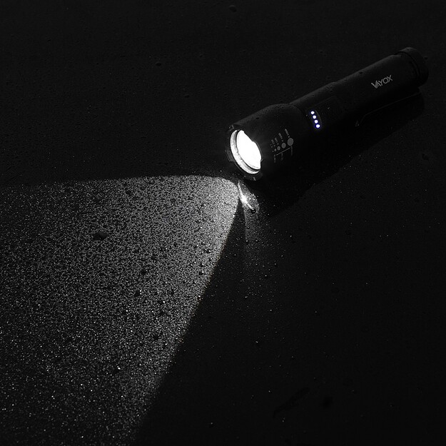 Vayox uzlādējams lukturītis 800lm 20W LED VA0180