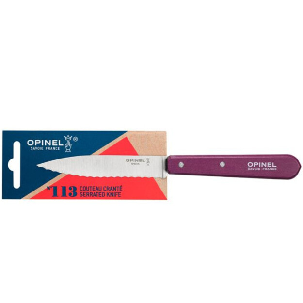 Opinel serrated knife No. 113 Plum