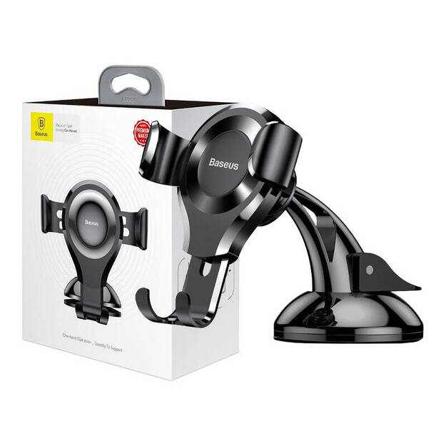 Baseus Osculum gravitācijas tālruņa turētājs (melns)