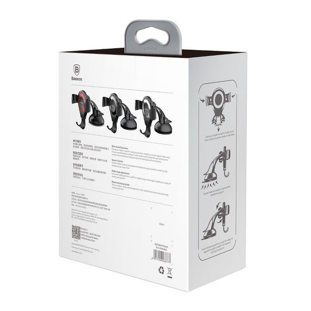 Baseus Osculum gravitācijas tālruņa turētājs (melns)