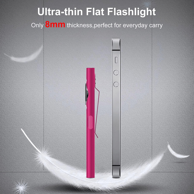 KLARUS E5 magnetic EDC flashlight, pink